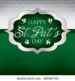 Saint Patrick's Day card in vector format.