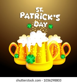 Saint Patricks Day Card,Happy St Patricks Day Vector Illustration.