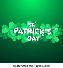 Saint Patricks Day Card,Happy St Patricks Day Vector Illustration.