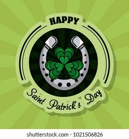Saint patricks day cartoon card