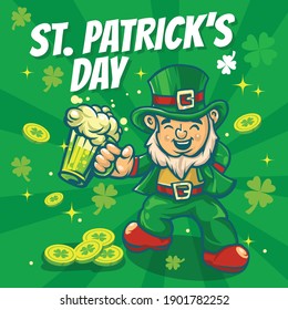Saint  Patrick's Day Cartoon Character