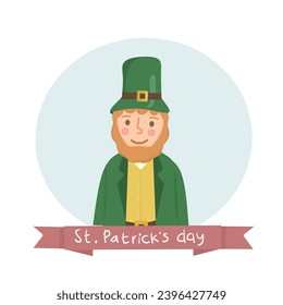 Saint Patrick's day cartoon illustration 