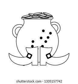 Saint patricks day cartoons black and white