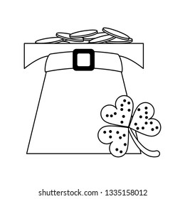 Saint patricks day cartoons black and white