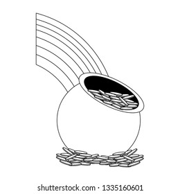 Saint patricks day cartoons black and white