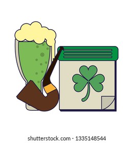 Saint patricks day cartoons blue lines