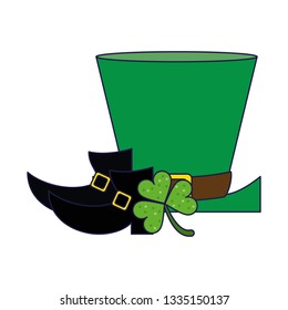 Saint patricks day cartoons blue lines