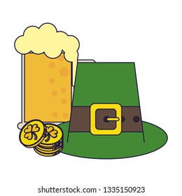 Saint patricks day cartoons blue lines