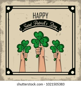 Saint patricks day cartoons card