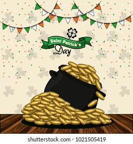 Saint patricks day cartoons card