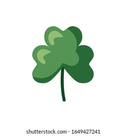 saint patricks day clover leaf detaild style vector illustration design