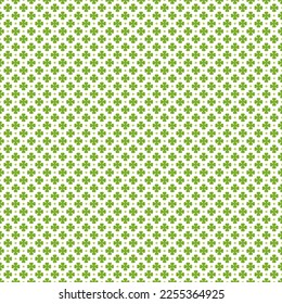Saint Patrick's Day clover seamless pattern template decorative design vector illustration. Irish green shamrock ornate lucky springtime Celtic traditional leaves cultural repeatable wallpaper decor