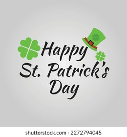 Saint Patrick's Day. Clover shamrock leaves background