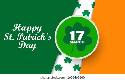 Saint Patrick's Day is a cultural and religious celebration held on 17 March. Irish holiday. Greeting, Card Poster, Web Banner Design. Vecotr EPS 10.