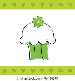 Saint Patrick's Day Cupcake