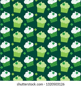 Saint Patricks Day cupcake pattern