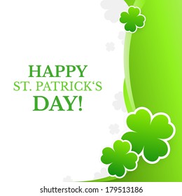 Saint Patrick's Day design - Four-leaf clover background