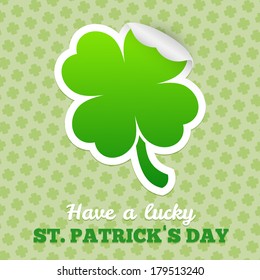 Saint Patrick's Day design - Four-leaf clover sticker