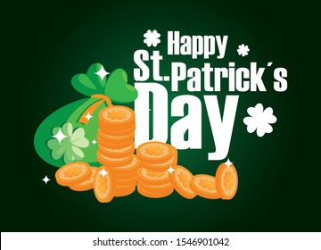 Saint Patricks day design, Ireland celebration festival irish and lucky theme Vector illustration