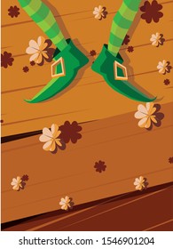 Saint Patricks day design, Ireland celebration festival irish and lucky theme Vector illustration