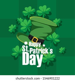 Saint Patricks day design, Ireland celebration festival irish and lucky theme Vector illustration