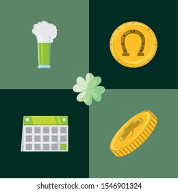 Saint Patricks day design, Ireland celebration festival irish and lucky theme Vector illustration