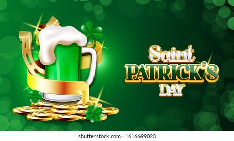 Saint Patrick's day design, Ireland celebration festival irish and lucky theme Vector illustration