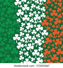 Saint Patrick's Day Design. Irish Flag