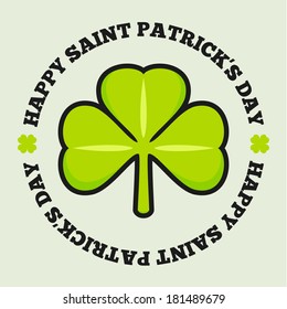 Saint Patrick's day design - Shamrock emblem
