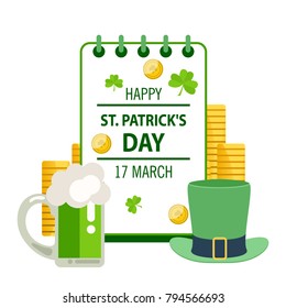 Saint Patrick's Day design. Vector illustration.