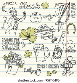 Saint Patrick's Day doodles - vintage style