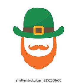 Saint Patrick's Day element of characters leprechaun with green hat