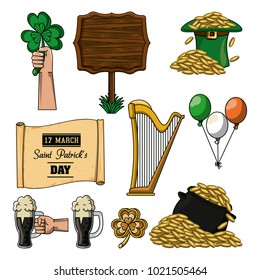 Saint patricks day elements