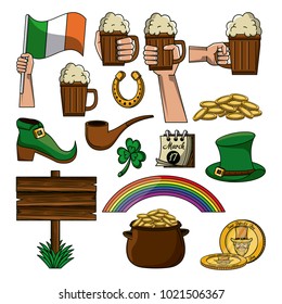 Saint patricks day elements