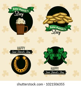 Saint patricks day emblems
