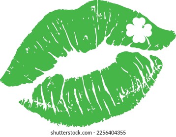 Saint Patrick's Day festive Graphics on a White Background.