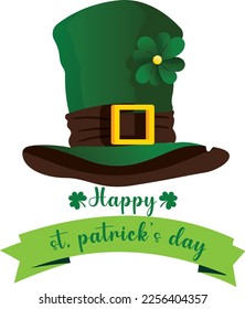 Saint Patrick's Day festive Graphics on a White Background.