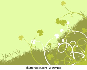 saint patrick's day floral background