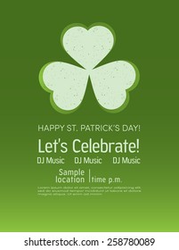 Saint Patrick's day flyer