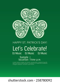 Saint Patrick's day flyer
