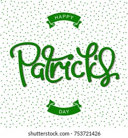 Saint Patrick's Day. Funny greeting poster in pop art style.
 Vector design elements.