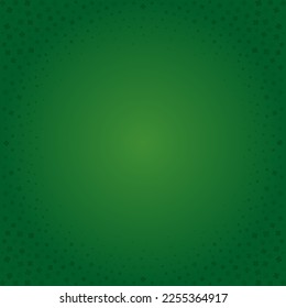 Saint Patrick's Day green clover Irish lucky floral background circle frame design template vector illustration. Celtic shamrock smooth dark gradient round border traditional natural floral ornate