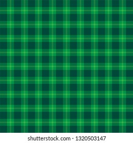 Saint Patricks Day green plaid pattern