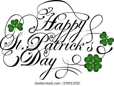 Saint Patricks day greeting. 