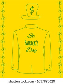 Saint Patrick's Day greeting card, bright hand-drawn poster, creative vector illustration