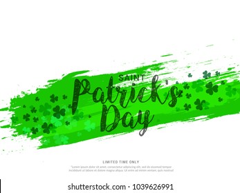 Saint Patricks Day Greeting Card Background.
