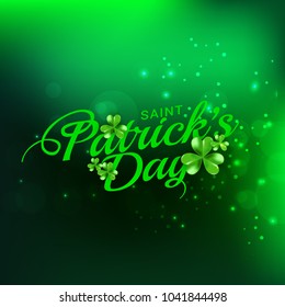 Saint Patricks Day Greeting Card Background.