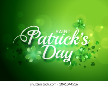 Saint Patricks Day Greeting Card Background.