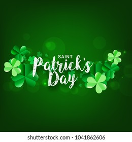 Saint Patricks Day Greeting Card Background.