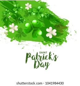 Saint Patricks Day Greeting Card Background.